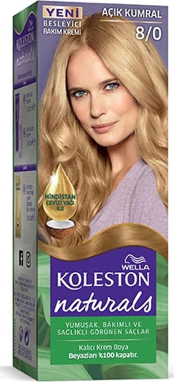 Naturals Saç Boyası Açık Kumral 8/0 - Image 1
