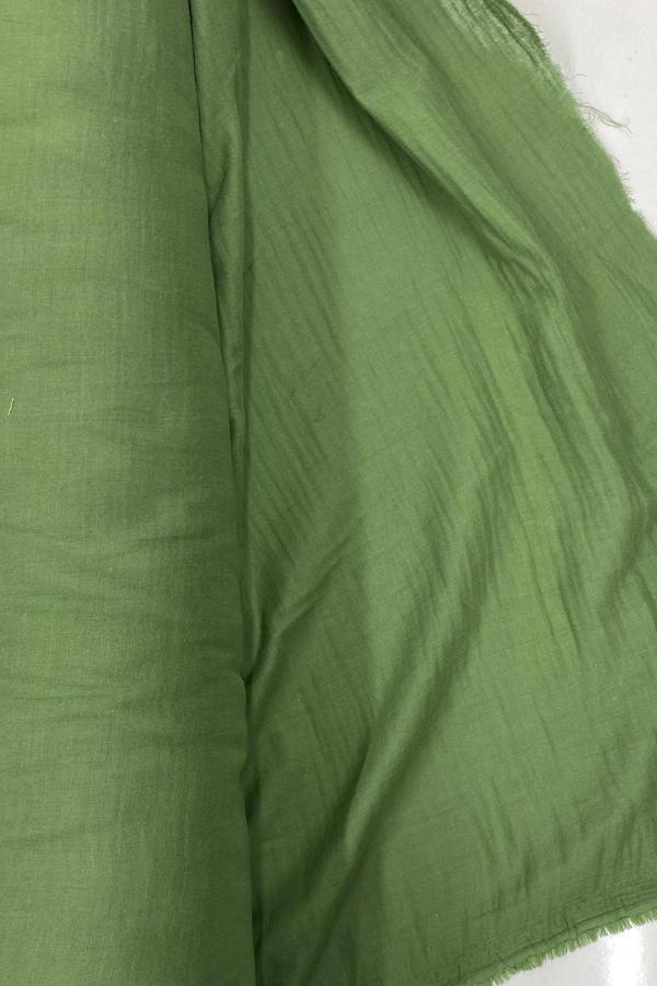 Çok Amaçlı Müslin Pamuklu Bebek Örtü ve Battaniye Kumaşı Müslin Bez Haki 82 - Image 1