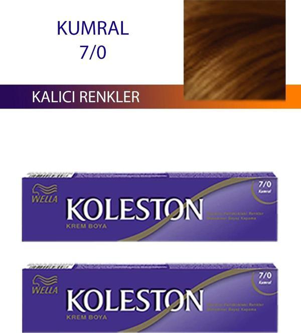 2 Adet Single Tüp Boya Saç Boyası Kumral 7/0 - Image 1