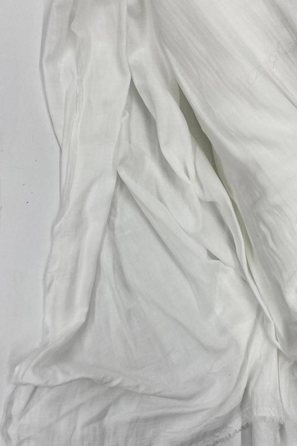 Çok Amaçlı Müslin Pamuklu Bebek Örtü ve Battaniye Kumaşı Müslin Bez Kırık Beyaz 11 - Image 1