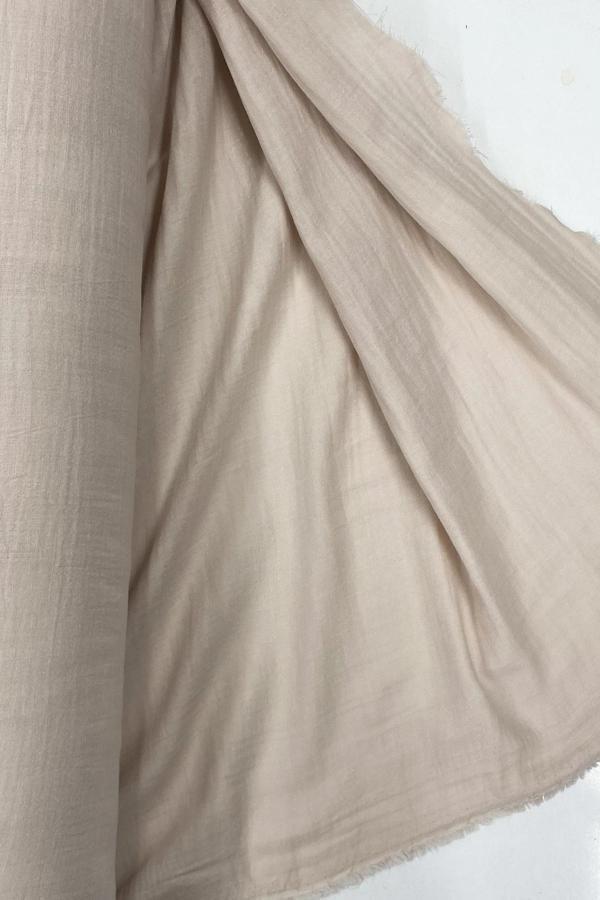 Çok Amaçlı Müslin Pamuklu Bebek Örtü ve Battaniye Kumaşı Müslin Bez Açık Pudra 33 - Image 1