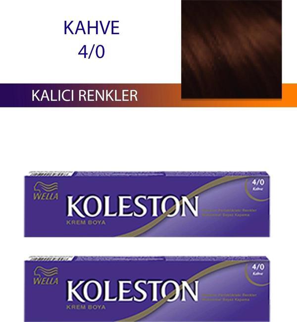 2 Adet Single Tüp Boya Saç Boyası Kahve 4/0 - Image 1