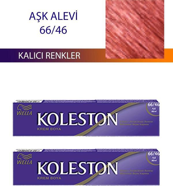 2 Adet Single Tüp Boya Saç Boyası Aşk Alevı 66/46 - Image 1