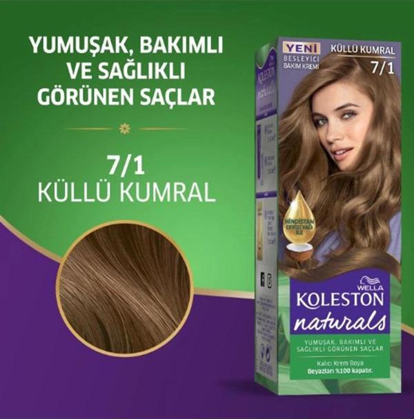 Naturals Saç Boyası Küllü Kumral 7/1 - Image 1
