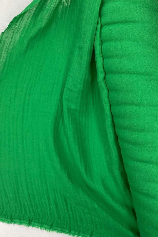 Çok Amaçlı Müslin Pamuklu Bebek Örtü ve Battaniye Kumaşı Müslin Bez Zümrüt Yeşili 41 - Image 1