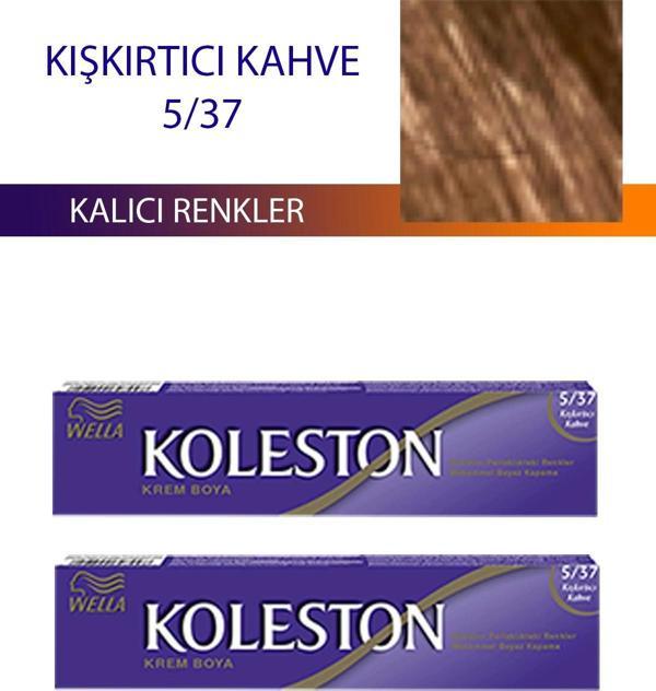 2 Adet Single Tüp Boya Saç Boyası Kışkırtıcı Kahve 5/37 - Image 1