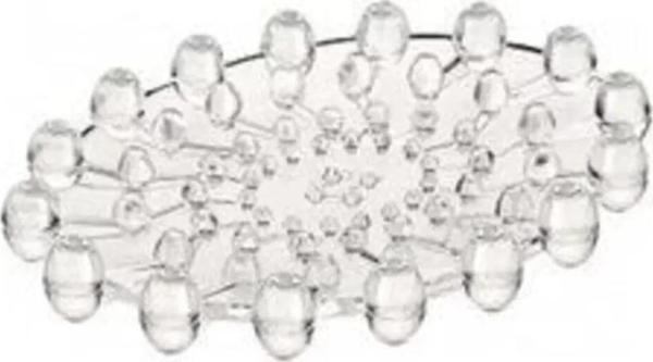 Plastik Şeffaf Katı Sabunluk Y 064 Dolly Lüks Şeffaf - Image 1