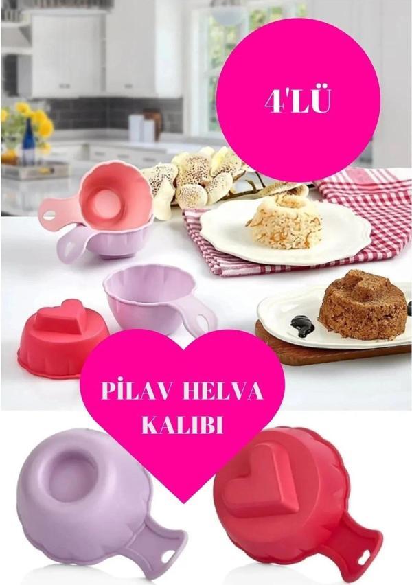 Pratik Pilav Ve Tatlı Kalıbı 4 Adet Pilav Ve Tatlı Şekillendirici - Image 1