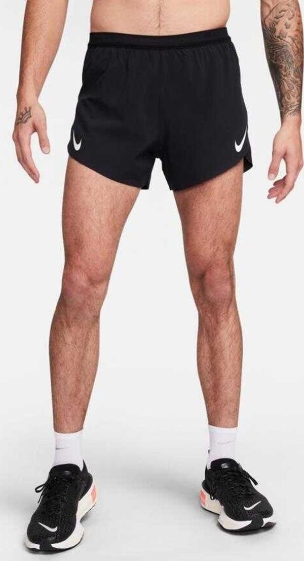 Nike Dri Fit ADV Aeroswift Brief Lined 4 Inch Short Erkek 4 Cepli Koşu Şortu Siyah - Image 1