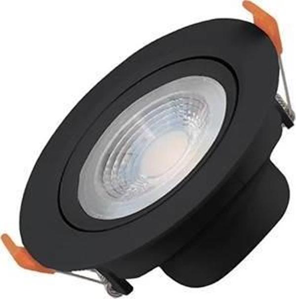 Ack 5W Si̇yah 3000K Siva Alti Yuvarlak Led Downlight AD01-00501 - Image 1