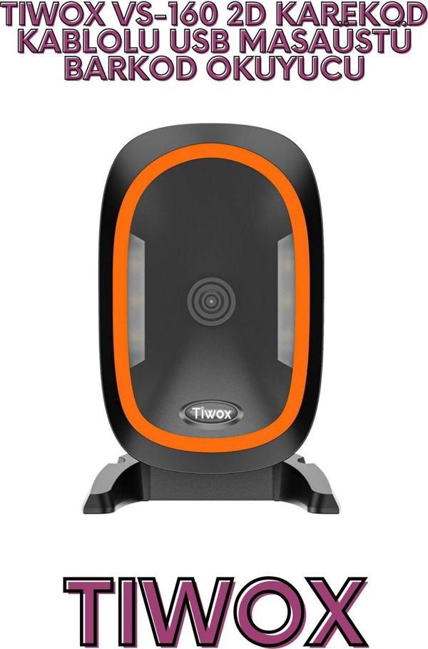 TIWOX VS-160 2D KAREKOD KABLOLU USB MASAÜSTÜ BARKOD OKUYUCU - Image 1