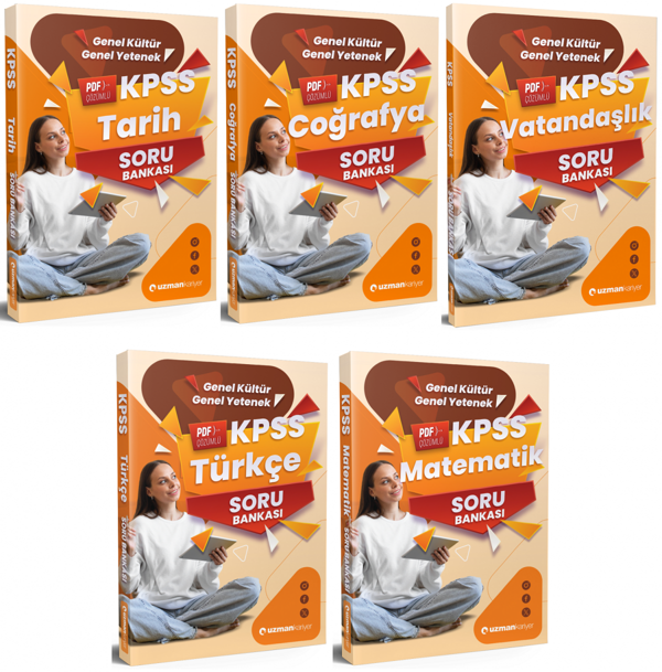 Uzman Kariyer 2026 KPSS Genel Yetenek Genel Kültür Soru Bankası 5 li Set Uzman Kariyer Yayınları - Uzman Kariyer Yayınları - Image 1