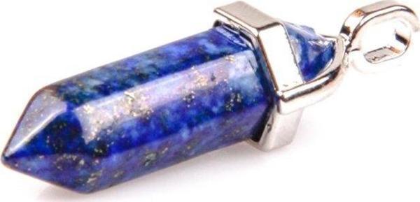 Doğal Lapis Lazuli Doğal Taş Erkek& Kadın Kolye (DERİ ZİNCİR HEDİYELİ) - Image 1