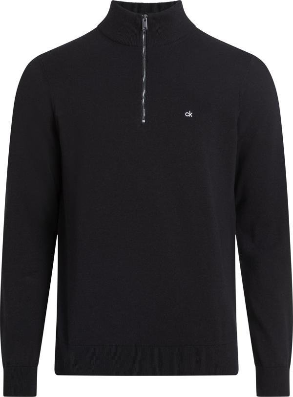 COTTON SILK BLEND QUARTER ZIP - Image 1