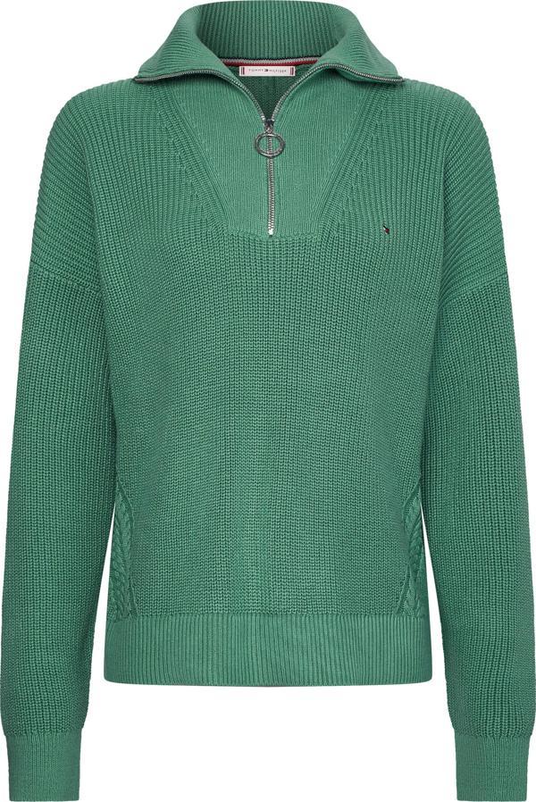 HAYANA CABLE ZIP-UP SWEATER - Image 1