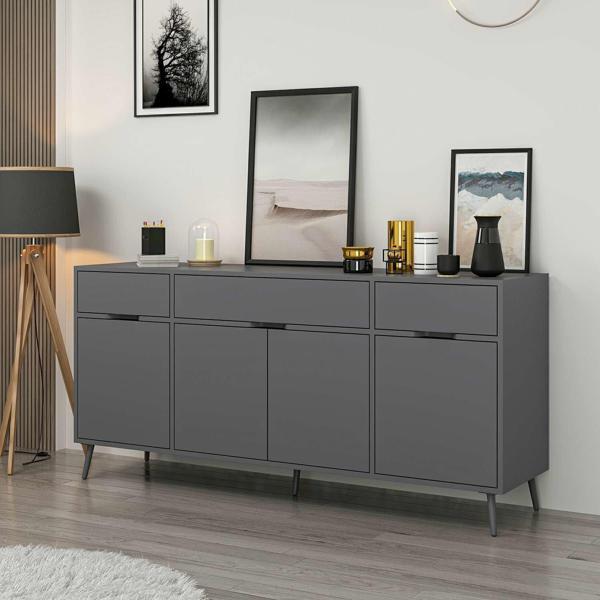 Elina Ayaklı Konsol - Antrasit/Antrasit - Image 1