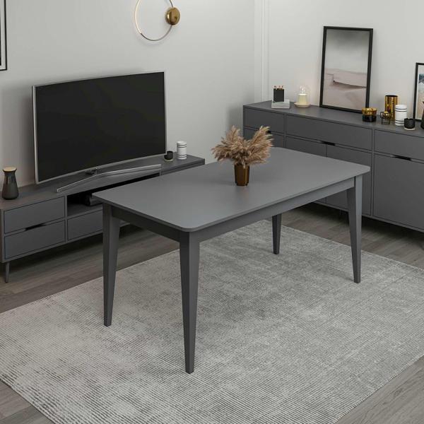 Elina Açılır Yemek Masası - Antrasit/Antrasit - Image 1