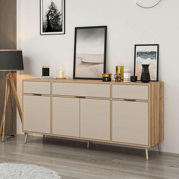 Elina Ayaklı Konsol - Dore/Kumtaşı - Image 1