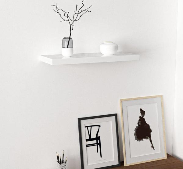 Minar Gizli Tutuculu Duvar Rafı 60 cm - P.Beyaz - Image 1