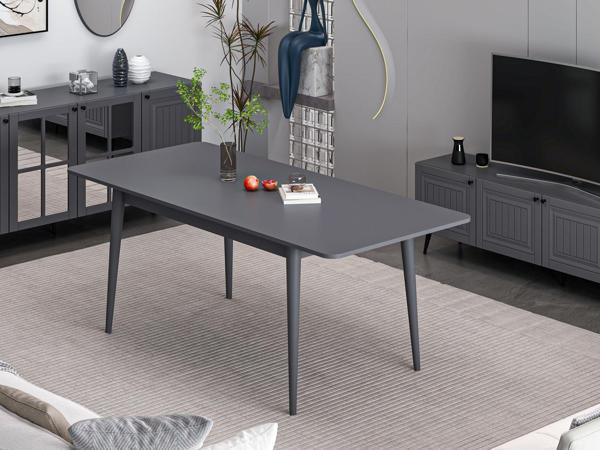 Minar Kale İlkbahar Açılır Yemek Masası Antrasit/Antrasit - Image 1