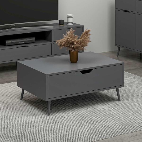 Elina Ayaklı Orta Sehpa - Antrasit/Antrasit - Image 1