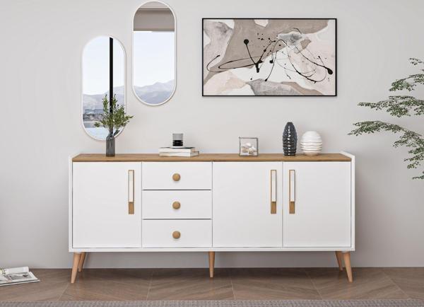 Mitra Konsol & Ayna - Beyaz/Artisan - Image 1