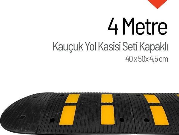 Kauçuk Hız Kesici, Yol Kasisi EKO 4 Bantlı - 4 Metre Set - Image 1