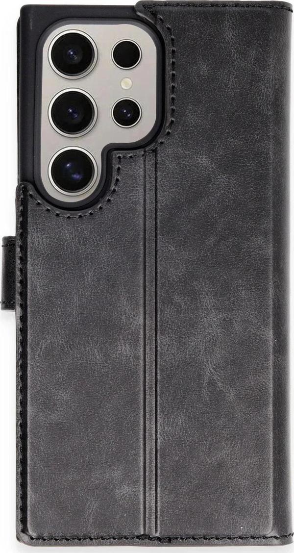 Samsung Galaxy S24 Ultra Kılıf Trend S Plus Kapaklı Kılıf - Siyah-(5796) - Image 1