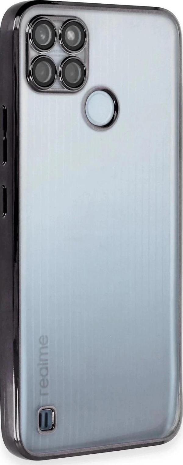 Realme C25Y Kılıf Lensli Silikon - Siyah-(5796) - Image 1