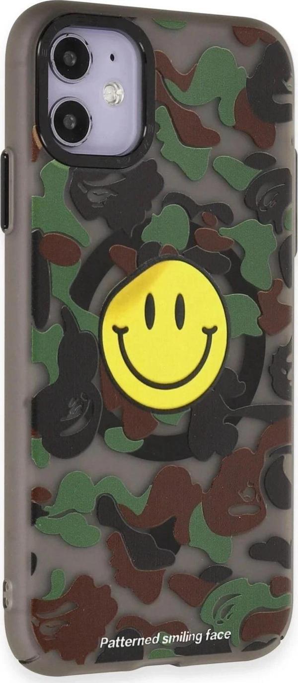 iPhone 11 Kılıf Apollo Magneticsafe Desenli Kapak - Apollo Siyah - 4-(5796) - Image 1