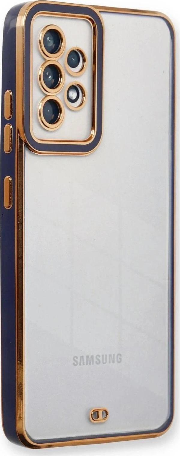 Samsung Galaxy A73 5G Kılıf Liva Lens Silikon - Mavi-(5796) - Image 1