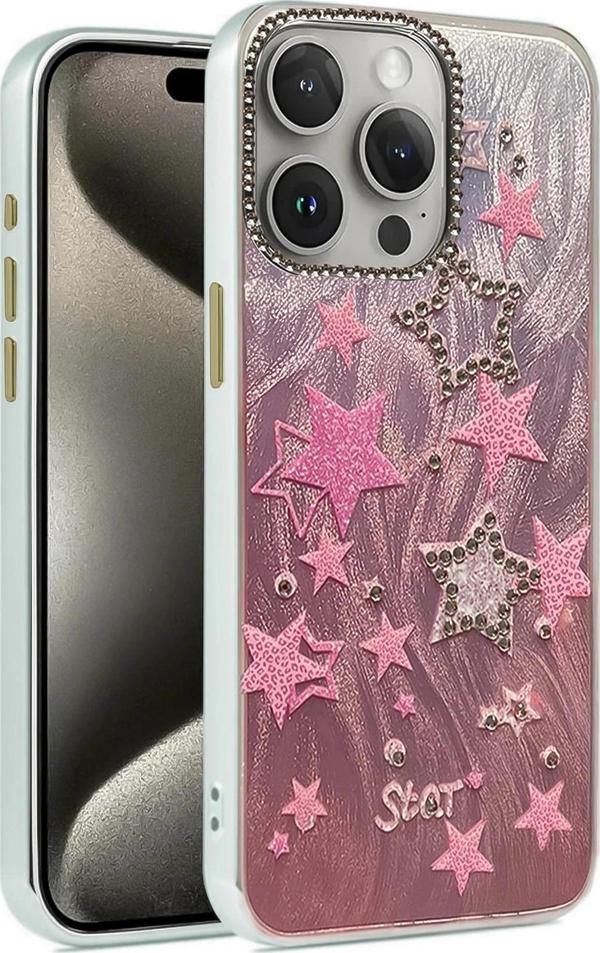 iPhone 15 Pro Max Kılıf Blade Aynalı Desenli Kapak - Desen 7-(5796) - Image 1