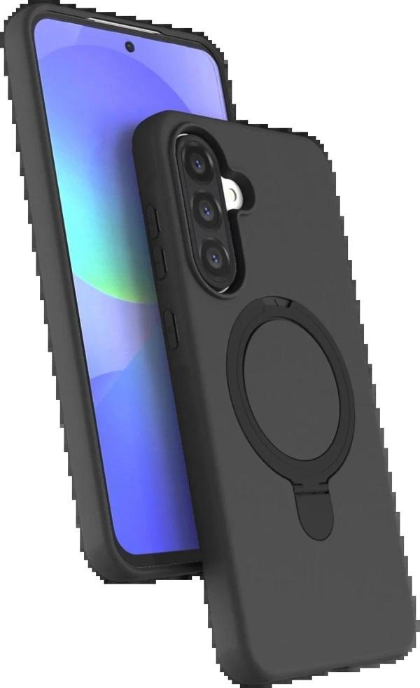 Samsung Galaxy A26 Regal Magsafe Standlı Kapak - Siyah-(5796) - Image 1