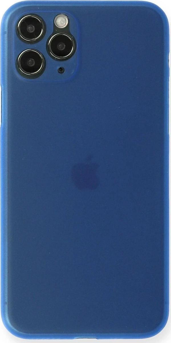 iPhone 11 Pro Max Kılıf PP Ultra İnce Kapak - Mavi-(5796) - Image 1