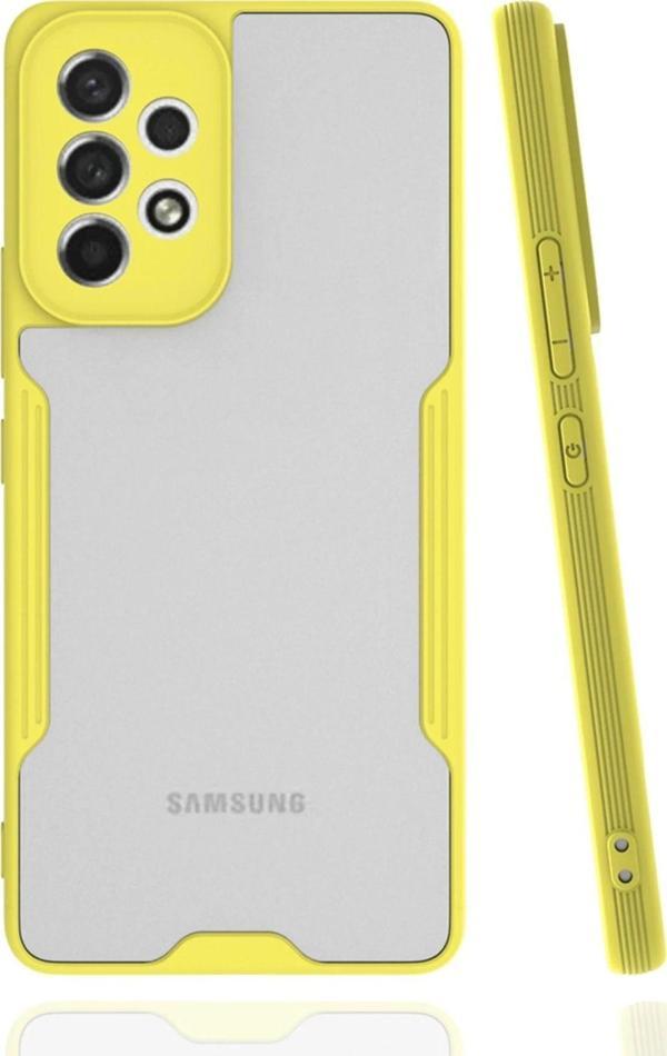 Samsung Galaxy A33 5G Kılıf Platin Silikon - Sarı-(5796) - Image 1