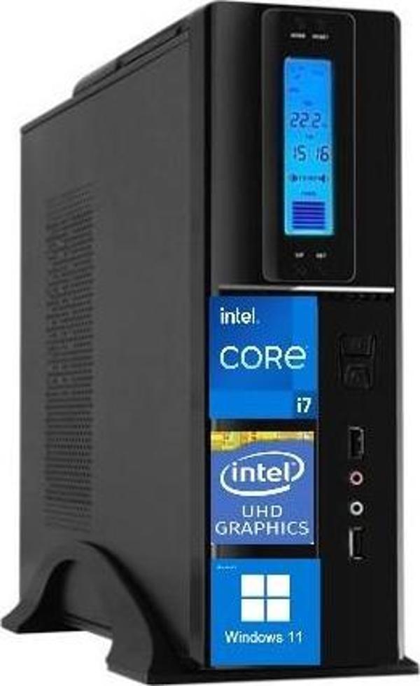 Zetta Flex Sff Intel Core I7 12700 32GB 512GB SSD 4gb GT730 WINDOWS11HOME Masa Üstü Bilgisayar ZETV11148 - Image 1