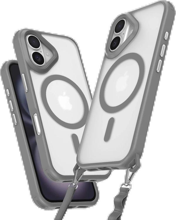 iPhone 16 Kılıf Enka Magsafe Silikon Kılıf - Titan Gri-(5796) - Image 1