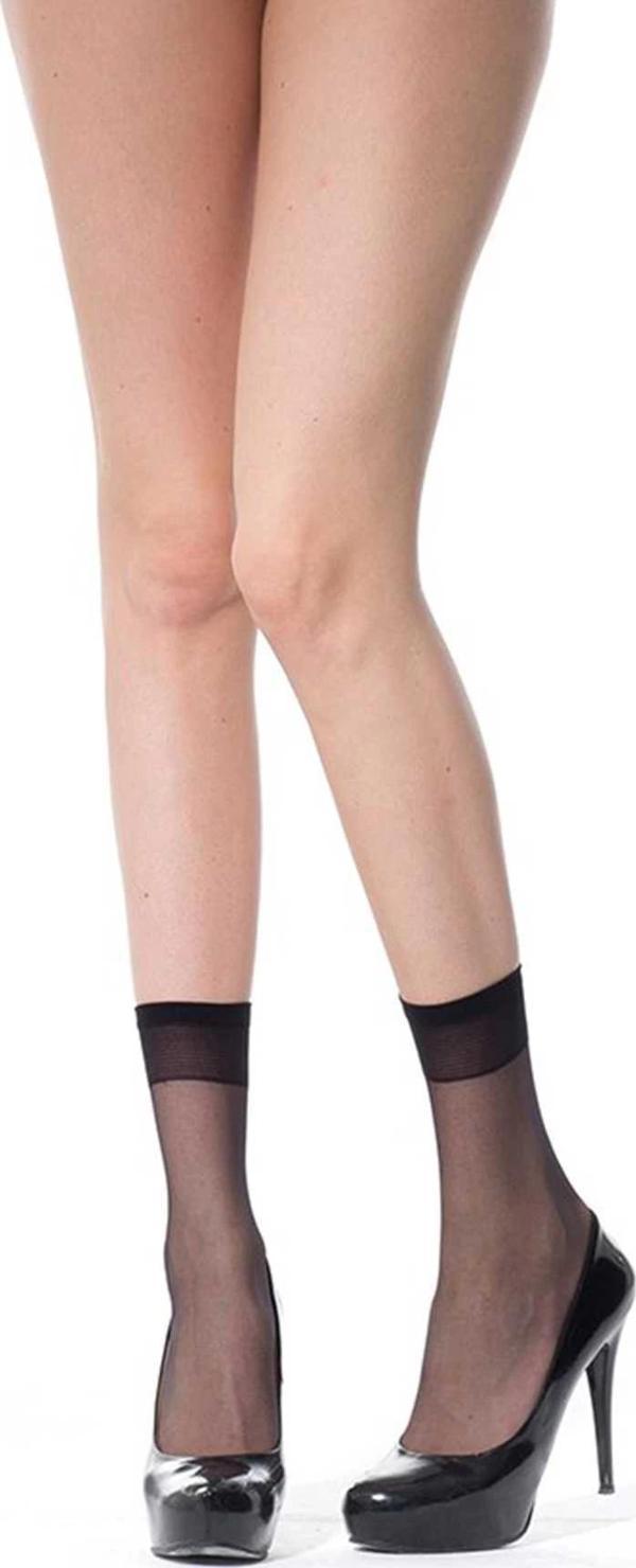 12 Adet Fit Soket Çorap 15 denye 500 Siyah - Image 1