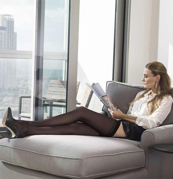 12 Adet Mus Kaçmaz Lastikli Çorap 70 denye 38 Bronz - Image 1