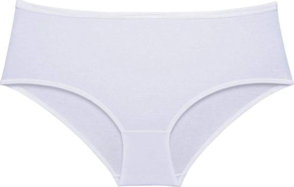 3 Adet Kadın Yüksek Bel Bato Külot Beyaz Gri Krem - Image 1