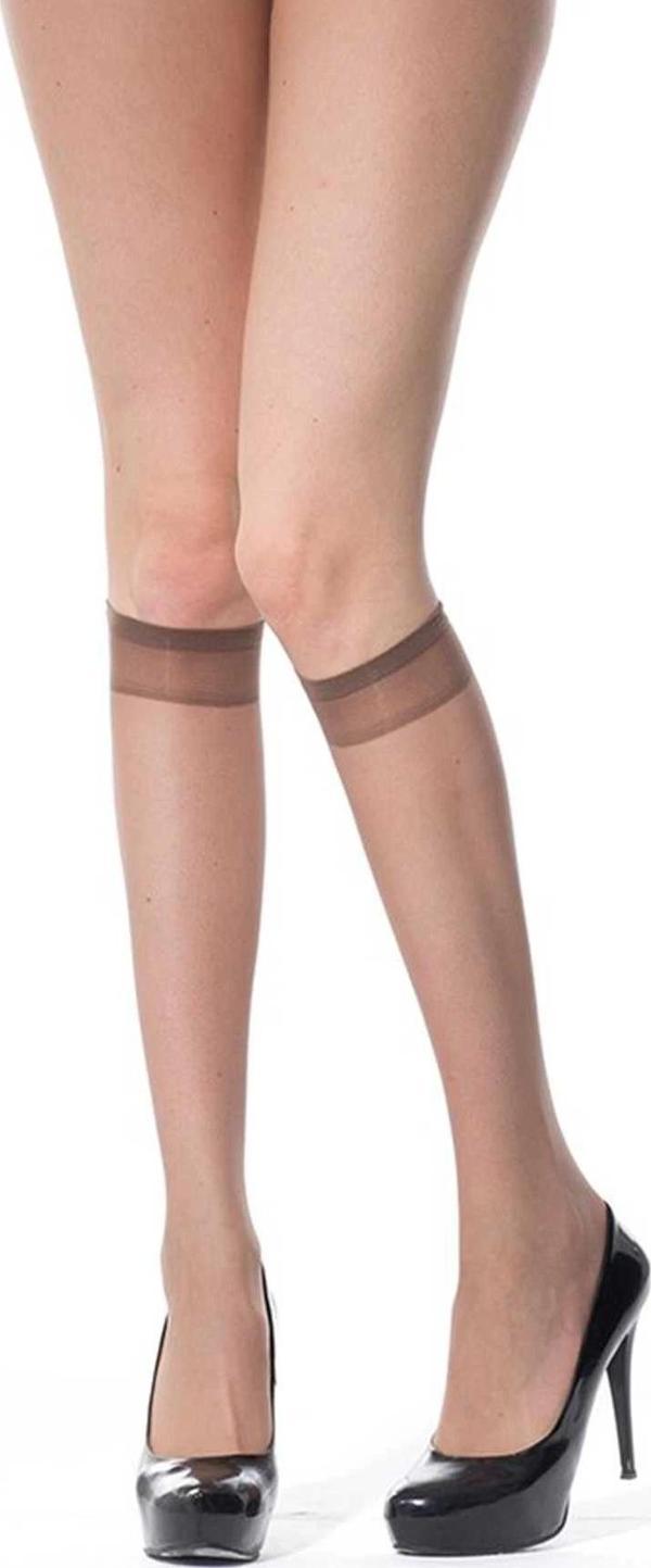 12 Adet İnce Dizaltı Çorap 20 denye 86 Vizon - Image 1