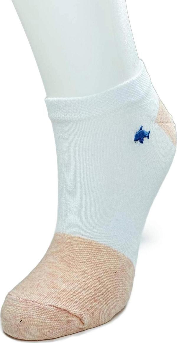 4 Çift Kadın Pamuk Minyatür Baskılı Modern Yumuşak Bilek Çorap - Image 1