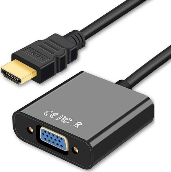 PrimeX PX-1240S Dijital HDMI to VGA 30cm Görüntü Çevirici Aparat  Siyah - Image 1