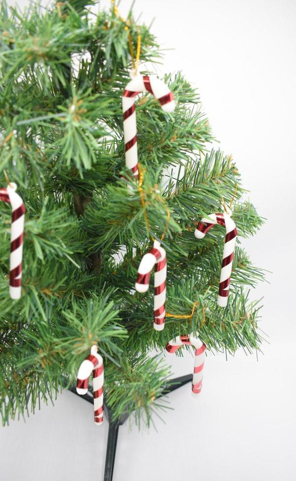 6lı Şeker Kamışı Yılbaşı Süs 11cm - Image 1