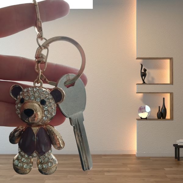 Hayvan Figürlü Anahtarlık Sevimli Tasarıma Sahip Gövdeli Anahtarlık Çanta Süsü Olarak da Kullanılabilen Dayanıklı ve Şık Aksesuar Hediyelik Ürün Olarak da Uygun Eğlenceli Anahtarlık Modeli - Image 1