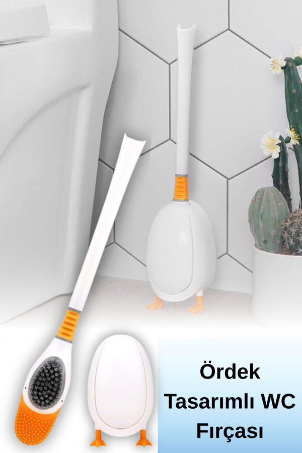 Ördek Görünümlü Tuvalet Fırçası Sevimli Tasarımıyla Hijyenik Temizlik Sağlayan Pratik Fırça - Image 1