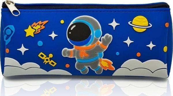 Astronot Tasarımlı PVC Kalem Kutusu – Dayanıklı Silikon Yapı, Çocuklar için Şık ve Pratik Saklama Kutusu, Çevre Dostu ve Uzun Ömürlü - Image 1