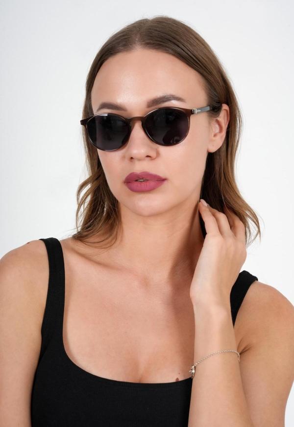 Kahve Yuvarlak Olivier Philippe Güneş Gözlüğü - Image 1