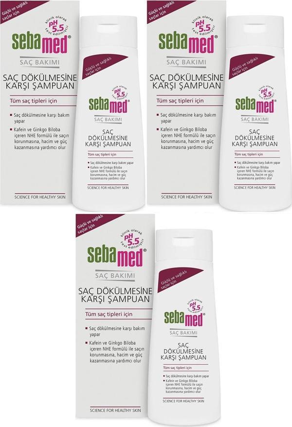Sebamed Şampuan 400ML Saç Dökülmesine Karşı (Tüm Saç Tipleri için) (3 Lü Set) - Image 1