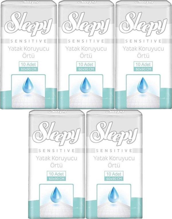 Sleepy Hasta Yatak Koruyucu 60*90CM 50 Adet (5PK*10) - Image 1